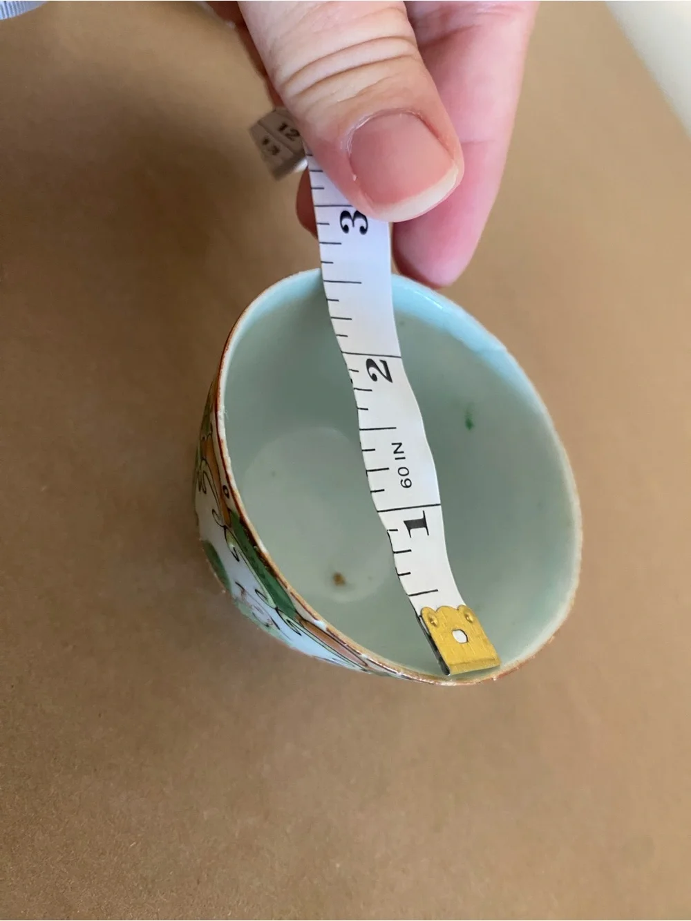 Antique Chinese Famille Rose porcelain Teacup hand painted small cup